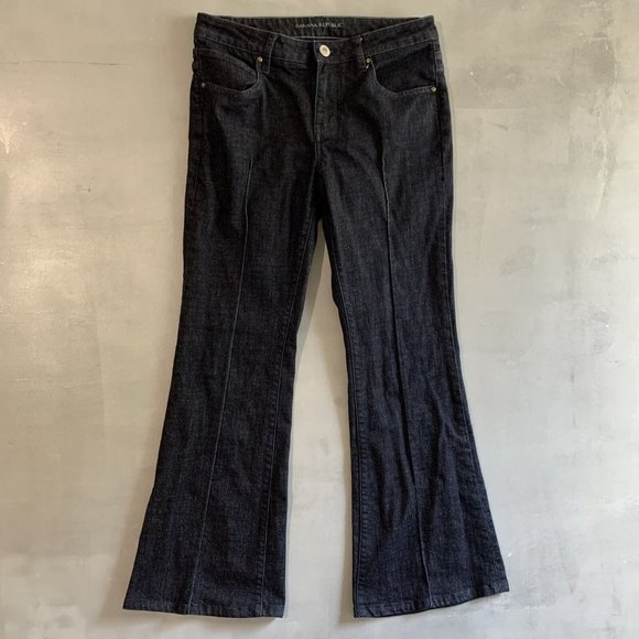 Banana Republic Denim - Banana Republic Jeans womens 6 flare leg blue Trousers 30 x 29‎